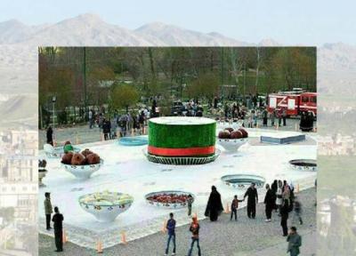 بزرگترین سفره هفت سین جهان در قصر شیرین
